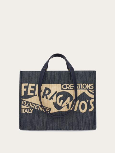 FERRAGAMO Tote bag with logo (M)