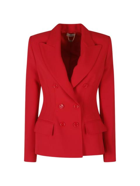 ELISABETTA FRANCHI double-breasted peaked-lapel jacket