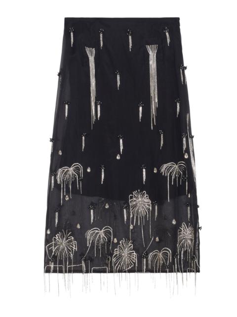 RACHEL COMEY Yanni Organza Skirt black