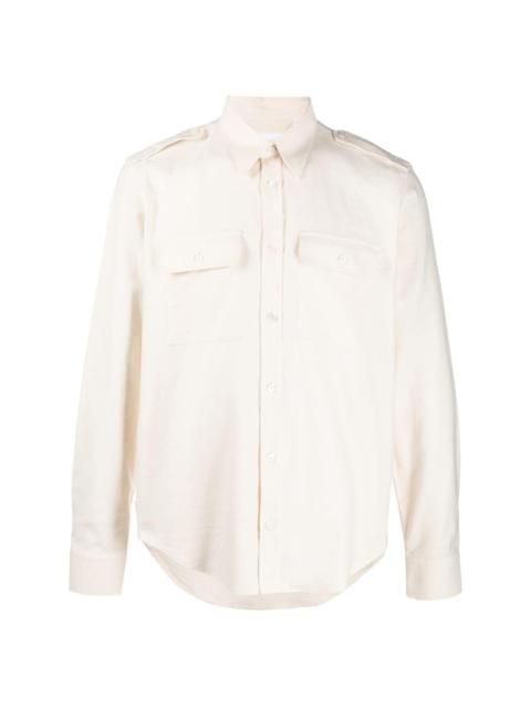 Helmut Lang long-sleeved strappy shirt