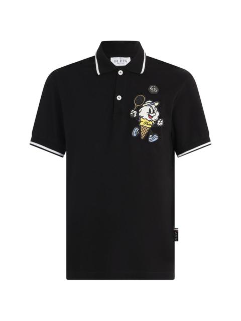 PHILIPP PLEIN ice cream graphic print polo shirt