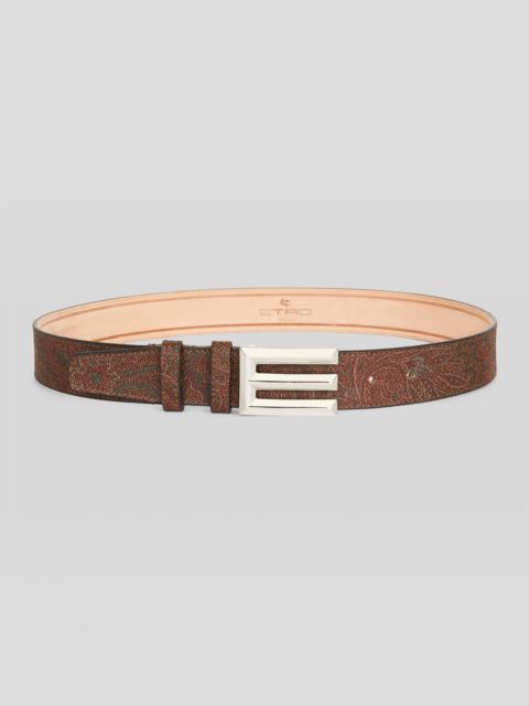 Etro PAISLEY BELT WITH LOGO