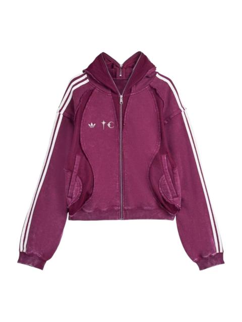 adidas adidas x THUG CLUB TEAMGEIST Hooded Jacket 'Maroon' KC2210