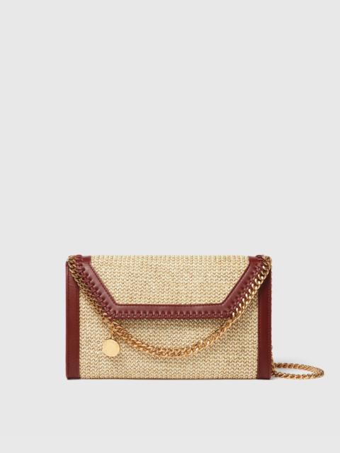 Stella McCartney Falabella Raffia Wallet Crossbody Bag