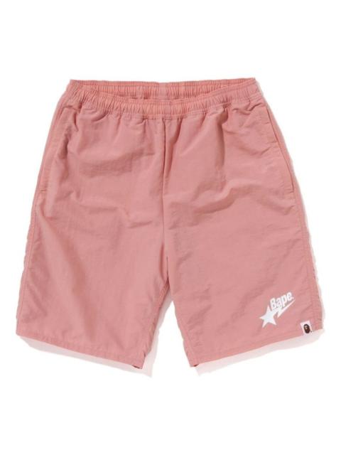 A BATHING APE® A Bathing Ape BAPE STA Logo Beach Shorts 'Pink' 1J30-153-024-PNK