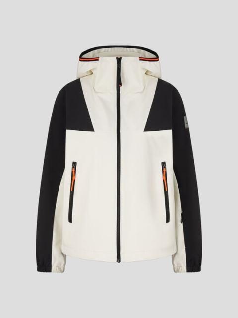 BOGNER Leska Softshell jacket in Off-white/Black