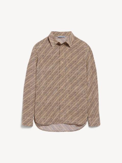 BALENCIAGA Women's Monogram Shirt in Beige/black