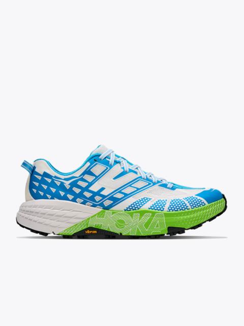 HOKA Speedgoat 2 Shoes in Skyward Blue/Electric Lime