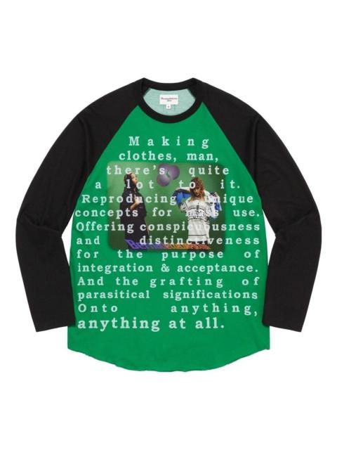 Supreme × Bernadette L/S Top L Supreme x Bernadette Corporation Raglan L/S Top 'Green Black