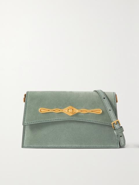 MÉTIER + Fernando Jorge Roma Mini Embellished Suede Shoulder Bag