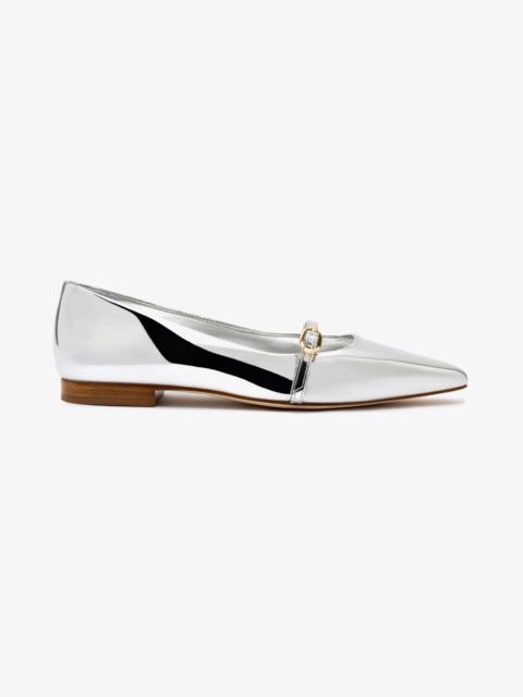 Irene Flat In Silver Specchio