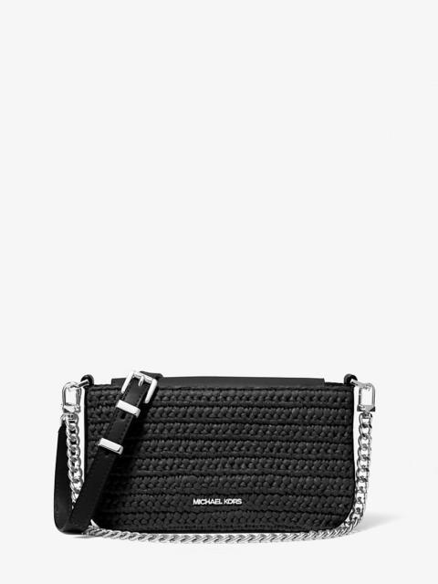 MICHAEL KORS Bryant Small Crocheted Convertible Crossbody Pochette