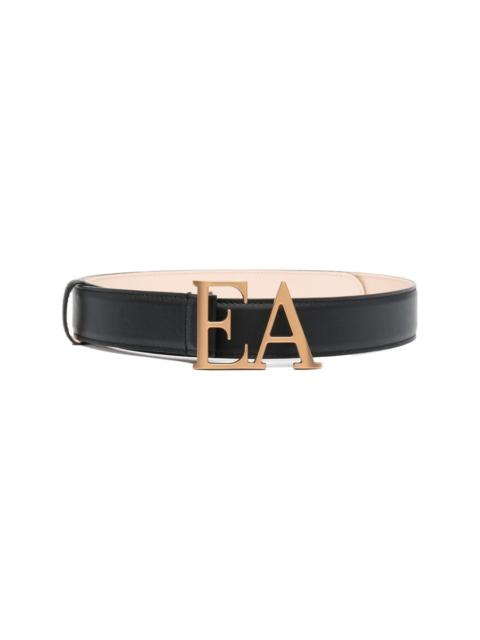 EMPORIO ARMANI logo-buckle leather belt