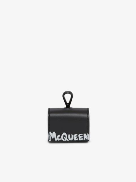 Alexander McQueen Mcqueen Graffiti Airpod Pro Case in Black/white