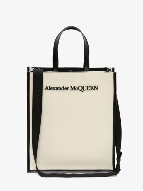 Alexander McQueen North South Tote Bag in Beige