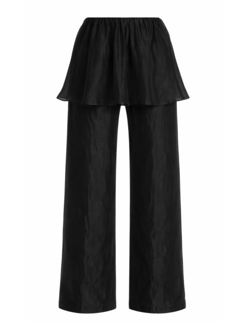 The Garment Gilian Organza Peplum Pants black