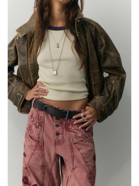 FREE PEOPLE We The Free Seine Leather Jacket
