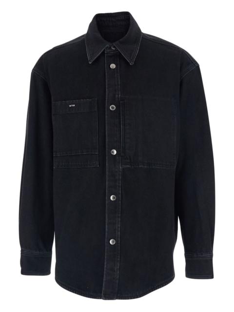 Wooyoungmi city-print denim shirt
