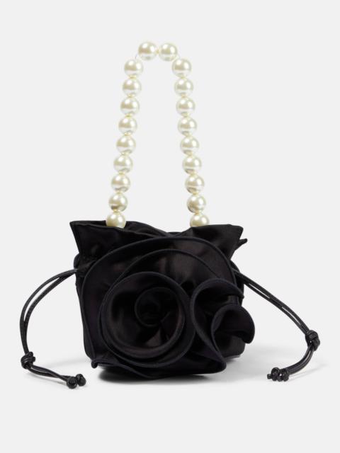 Magda Small satin tote bag