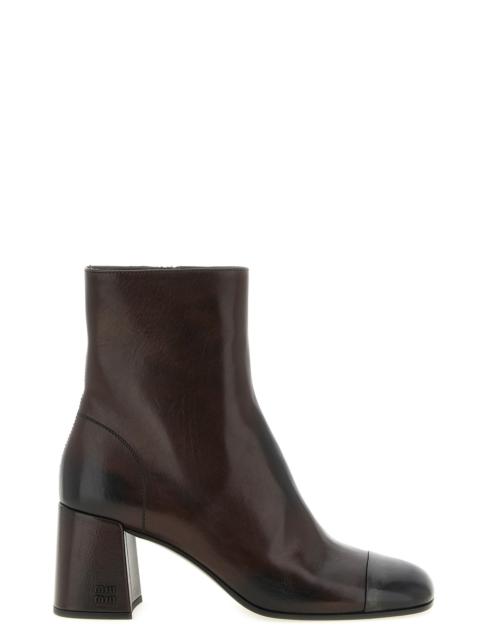 Miu Miu Nappa Ankle Boots