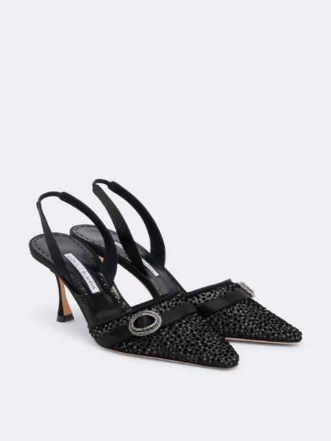 Manolo Blahnik Zutosli embellished slingback pumps