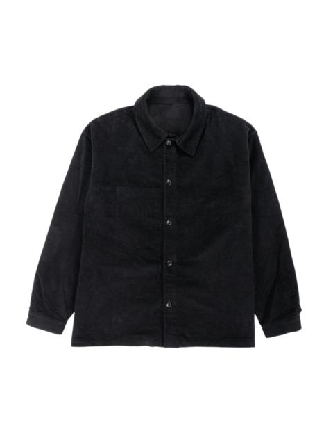 JAMES COWARD Signal Shirt Black Cotton Moleskin