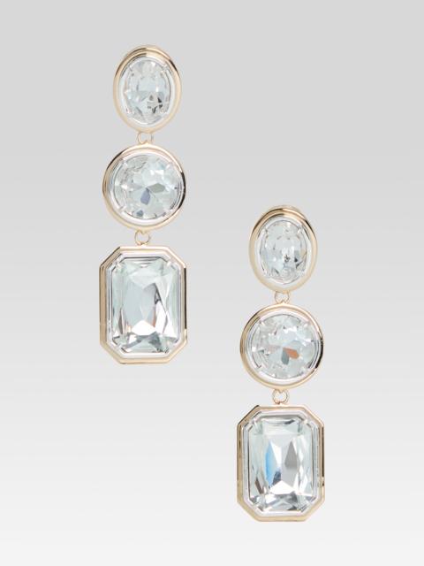 RETROFÊTE CAMILLE GEMSTONE DROP EARRINGS