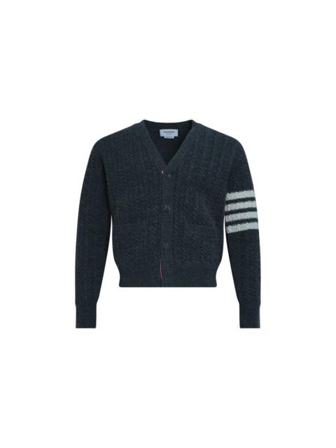 Thom Browne Cable Knit Cropped Cardigan