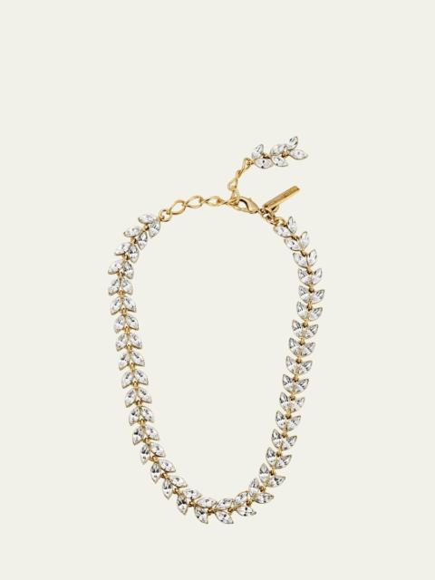 Oscar de la Renta 크리스탈 리프 목걸이