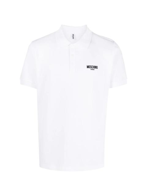 logo-print polo shirt