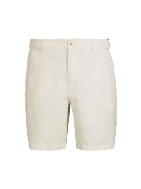 onia Men's Linen Fixed-Waist Shorts - Stone