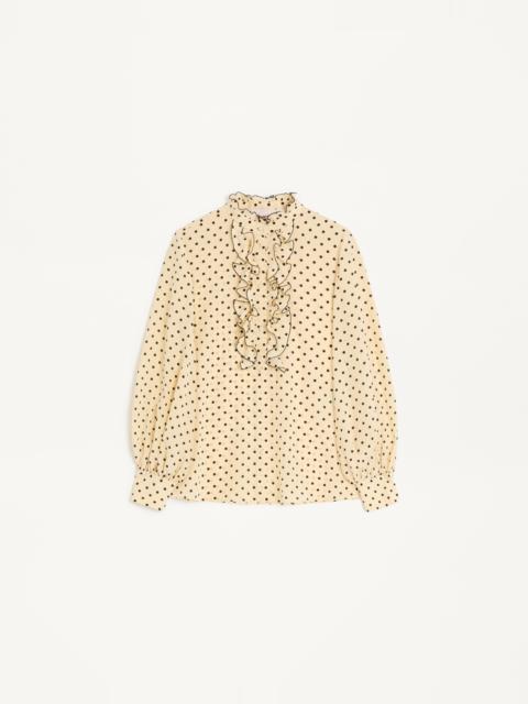 CREPE DE CHINE SHIRT WITH PLUSDEPOIS PRINT