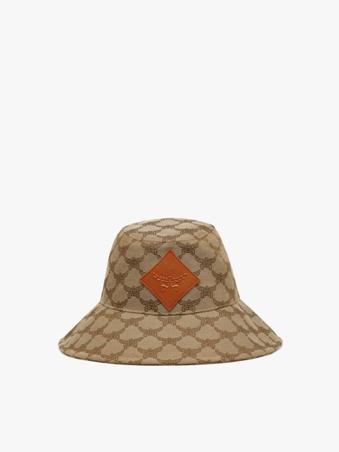 Wide Bucket Hat in Lauretos Denim Jacquard