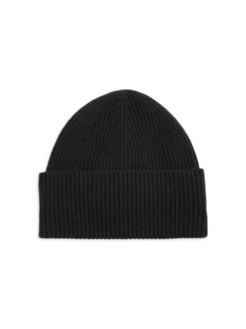 TOTEME Women's Wool-Cashmere Rib-Knit Beanie - Black