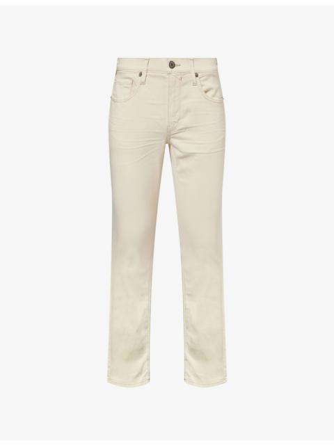 PAIGE Federal Straight-Leg Slim-Fit Stretch-Denim Jeans
