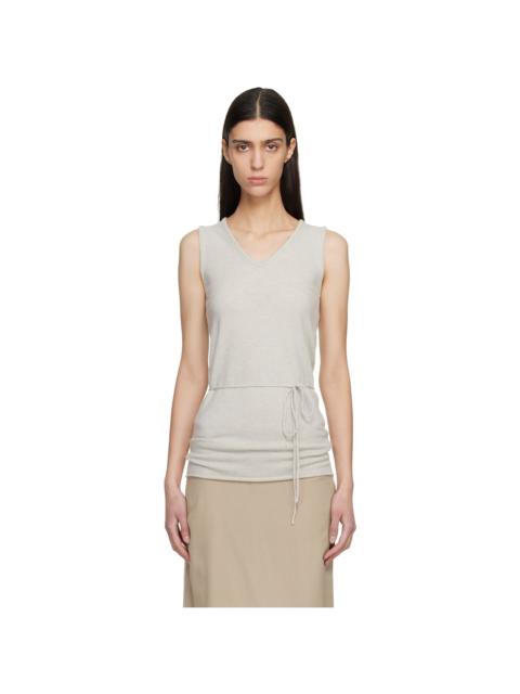 LE17SEPTEMBRE Gray Long Scoop Sleeveless Tank Top