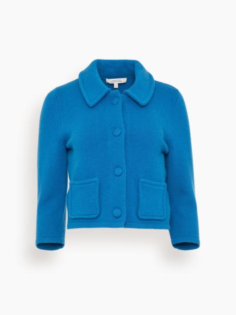 DOROTHEE SCHUMACHER Modern Statement Jacket in Blue Coral