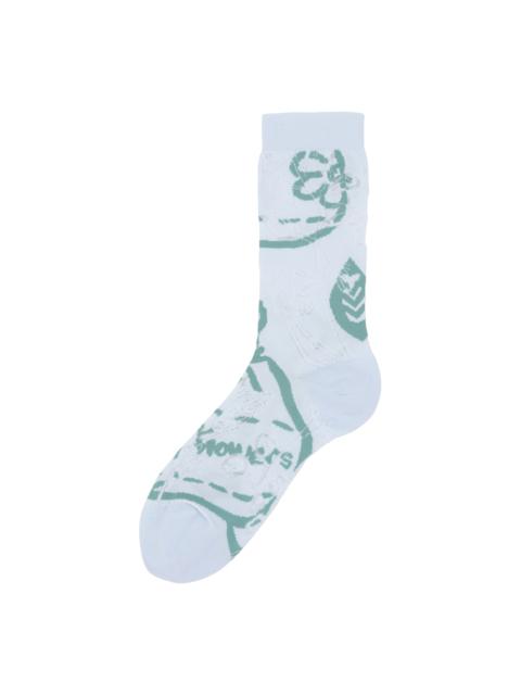 HENRIK VIBSKOV SEED SOCKS FEMME - BLUE CROPS