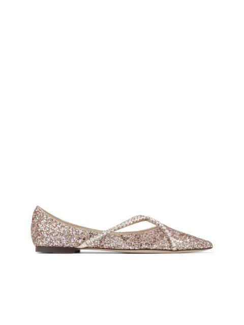 Genevi crystal-embellished ballerina shoes