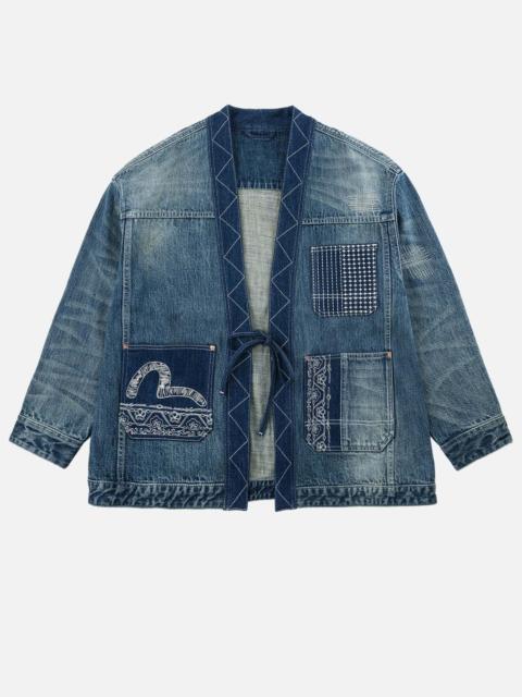 EVISU Boro Sashiko Denim Kimono Jacket