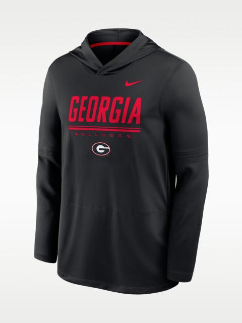 Nike Georgia Sideline Men's Nike Dri-FIT College Long-Sleeve Hooded Top