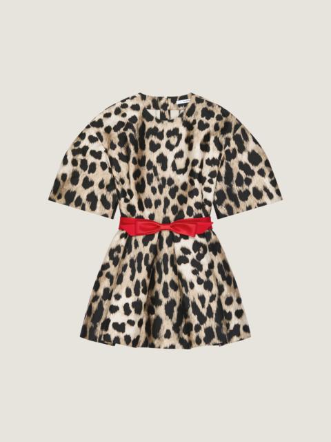 Givenchy COCOON MINI DRESS IN LEOPARD JACQUARD