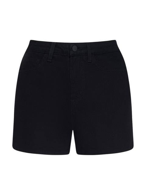 L'AGENCE Women's Lissania Ultra High-Rise Denim Shorts - Noir