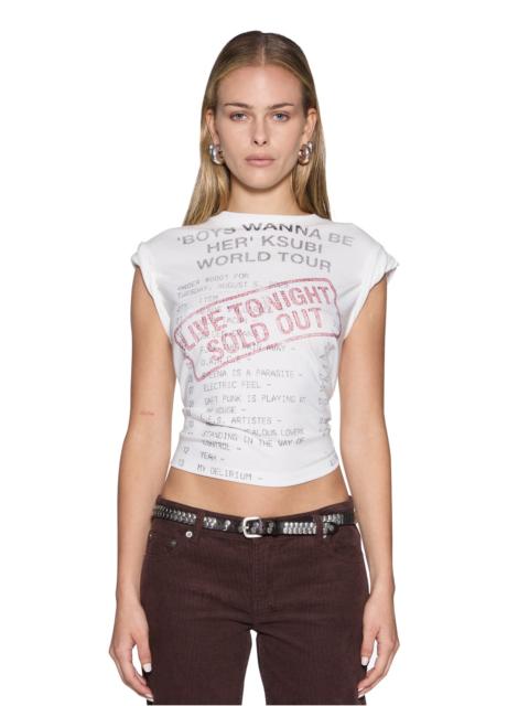 Ksubi SOLD OUT SHRUNKEN SS TEE VINTAGE WHITE