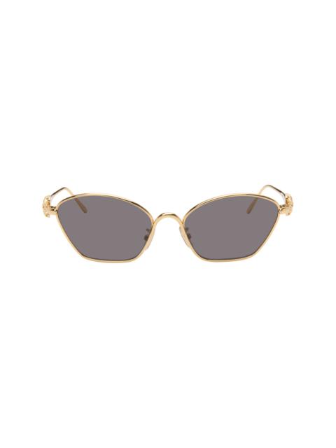 Loewe Gold Anagram Cat-Eye Sunglasses