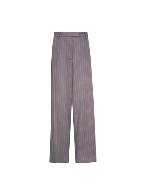 Dries Van Noten Wide Leg Casual Striped Pants