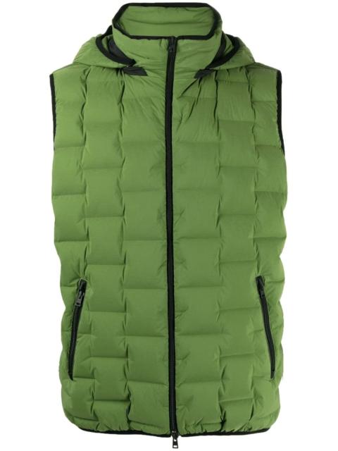 Herno detachable hood padded gilet