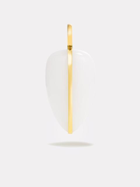 By Pariah Large Pebble Pendant | White Jasper
