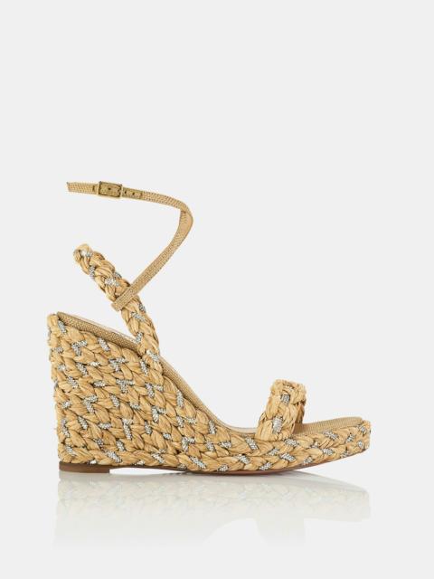 AQUAZZURA Costiera Crystal Wedge 120
