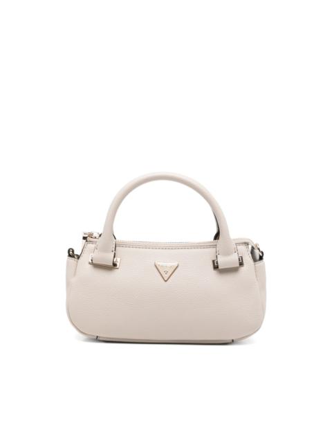 GUESS USA Evie Mini metal logo leather tote bag